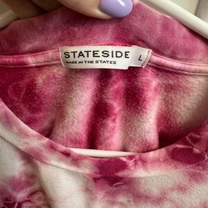 Stateside Pink Tie-Dye Sweatshirt